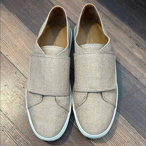 Vince Shoe Blair Burlap Sneaker Adjustable Top Strap Size 8M